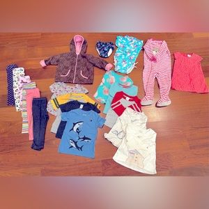 2T bundle - Hanna Andersson, Cat&Jack, Rufflebutts, Carters - good to excellent